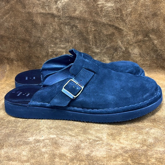 Smock x Sesa Black Suede Leather Buckle Slide - Picture 3 of 7